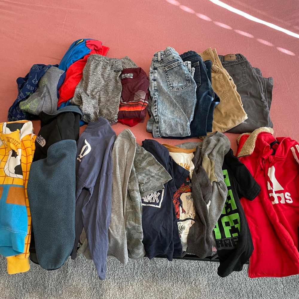Little boys winter/spring clothing haul sz 5/6 pants sz7